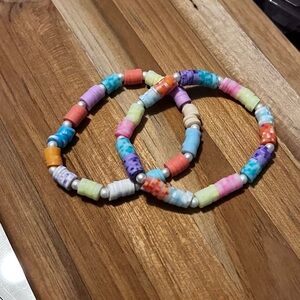 Pastel summer stack! Stretch bracelets 💙